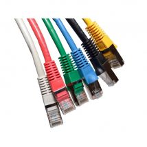 0.5m Shielded Cat5e Patch Cable - Grey