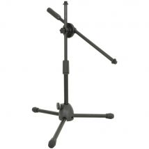 Chord Short Microphone Stand Small Mini Low Boom Mic for Kick Drum, Snare, Guitar Amp