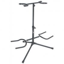 Chord Dual Twin Guitar Stand with Neck Support Bass Acoustic 2 Way