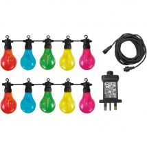 Maui Mains 24V 10 Pack Festoon LED Lights with Multi-Coloured Bulbs
