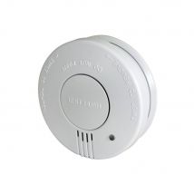 Photoelectric Smoke Detector With Hush Button Fire Alarm Safety Wireless Cordless