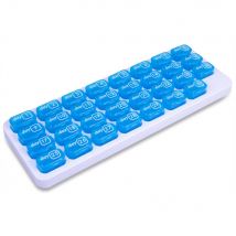 31 Day Full Month Pill Tablet Organiser (5-7 Tablets per section) - Ideal for Travel