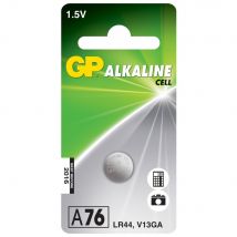 Gpbattery LR44 (A76) Alkaline Button Cell - 125mAh
