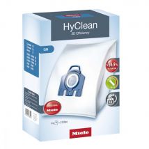 Miele HyClean GN 3D Efficiency Dustbags for Bagged Miele Vacuum Cleaners, Blue,Pack of 4, 9917730