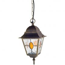 Outdoor Bronze Effect Traditional Hanging Lantern Light 240V E27