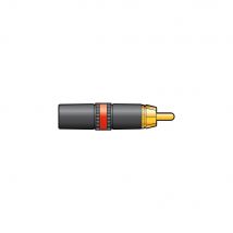 Neutrik® NYS373-2/-9 RCA Professional Phono Plugs Rewirable - Red indicator