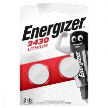 Energizer Fresh Lithium Button Cell Battery CR2430 CR-2430 3V 2 Pack Blister