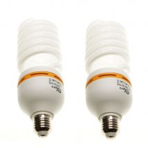 Pack of 2 - Ex-Pro 105w Ultra Daylight replacement bulb standard ES/E27 screw fitting. 105w,  240v,True Daylight. White light.