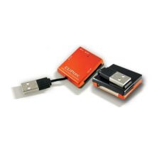 CLiPtec® Basic USB 2.0 Multi Card Reader - Orange