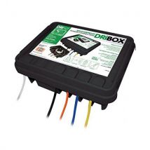 DRiBOX FL-1859-285 IP55 Medium Weatherproof Junction Connection Box For Cables & Sockets - Black