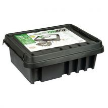 DRiBOX FL-1859-330 IP55 Large Weatherproof Junction Connection Box For Cables & Sockets - Black