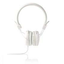 Nedis Wired Headphones | On-ear | Foldable | 1.2 m Round Cable | White