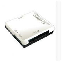 CLiPtec® Basic USB 2.0 Multi Card Reader - White