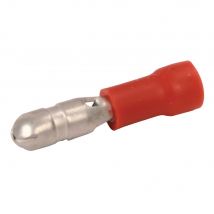 Valueline Connector Fast On 4.0 mm Male PVC Red