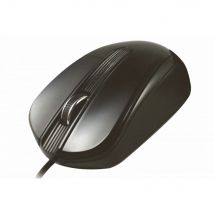 CLiPtec® Comfort Laptop Notebook PC Wired USB Mini 3 Button Optical Scrol Mouse - Black