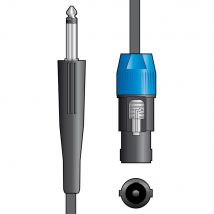 3m QTX 2 Pole Speakon Male to 6.35mm 1/4" Mono Plug Speaker Cable Lead