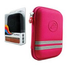 CLiPtec HDD Protection case for 2.5"/3.5" drive Caddy Hard Shell External - Pink