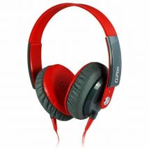 CLiPtec URBAN Dynamic Stereo Multimedia big Headset with Mic - Red