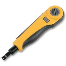 Impact Punch Down Tool for 110/88 Terminal Blocks, with Adjustable Hi-Lo Pressure Selector and Built-In Combination Hook / Spudger