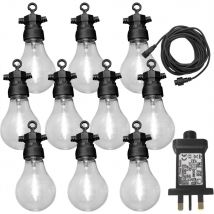 Tahiti Mains 24V 10 Pack Festoon LED Lights with Warm White Bulbs