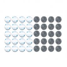 20mm 40 Pack Felt Pads Self Adhesive Grey Sticky Furniture Floor Chair Legs Protectors