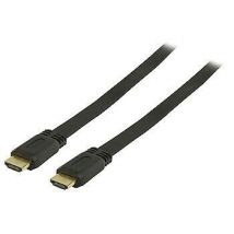 AV-Pro HDMI to HDMI connection, Flat Cable Black. V1.4 Flat - 1m