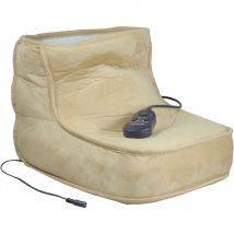 Soft Relaxing Dual Speed Beiige Electric Foot Massage & Heated Foot Warmer Boot