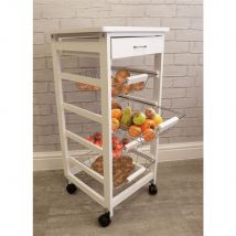 Kitchen Trolley on Castors Storage Kitchen Space, Kitchen Caddy, Serving Trolley