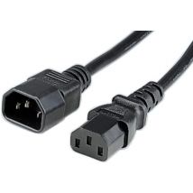 Ex-Pro 3m IEC C14 to IEC C13 Power Lead Extension Cable - Black