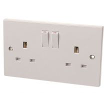 Dencon 4409NB 2-Gang 13A Switched Socket