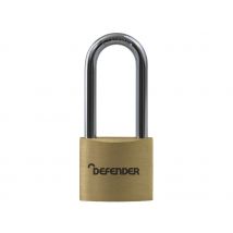 Defender DFBP425 Brass Padlock Long Shackle 40mm