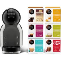 DOLCE GUSTO by De'Longhi Mini Me Pod EDG155.BG Coffee Machine Starter Kit - Grey & Black
