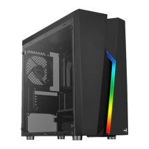 AEROCOOL Bolt Mini Tempered Glass Micro ATX Mini Tower PC Case - Black