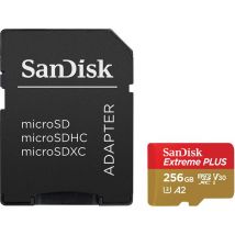SANDISK Extreme Plus Class 10 microSDXC Memory Card - 256 GB