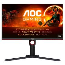 AOC Q27G3XMN/BK Quad HD 27" VA Mini LED Gaming Monitor - Black
