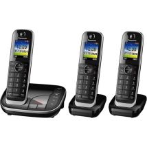PANASONIC KX-TGJ423EB Cordless Phone - Triple Handsets, Black