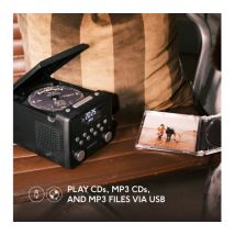 ROBERTS SOUND 49 DAB+ / FM Bluetooth Clock Radio - Black