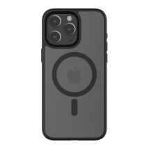 QDOS HYBRID SOFT + SNAP MagSafe iPhone 15 Pro Max Case - Clear & Black