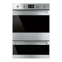 SMEG Classic DOSP6390X Electric Double Pyrolytic Oven - Black & Stainless Steel