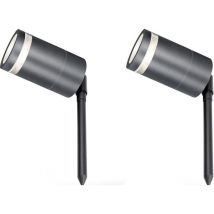 4LITE Marinus Range 4L2/2004 Smart LED Outdoor Light - Grey, Twin Pack