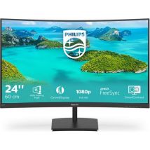 PHILIPS 241E1SCA Full HD 24" Curved VA LCD Monitor - Black