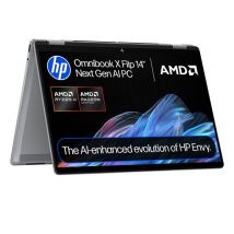 HP OmniBook X Flip NGAI 14" 2 in 1 Laptop - AMD Ryzen AI 5, 512 GB SSD, Meteor Silver