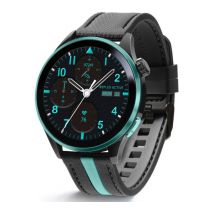 REFLEX ACTIVE Series 54 Smart Watch - Blue with Black & Blue Silicone Strap