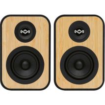 HOUSE OF MARLEY Uplift Bluetooth Bookshelf Speakers - Black & Cream