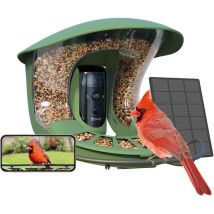 BIRDFY Feeder 2 Pro Smart Camera Bird Feeder with Solar Panel - Green