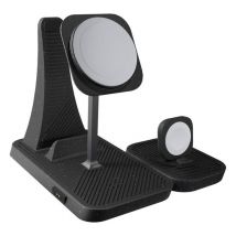 ZENS Modular Series Qi 4-in-1 Magnetic 30 W Wireless Charging Stand - Black