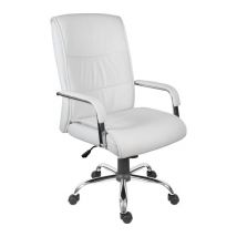 TEKNIK 6901WH Faux-leather Reclining Executive Chair - Kendal White