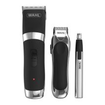 WAHL 9655-1617 Hair Clipper & Trimmer Kit - Black & Silver