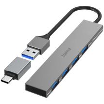 HAMA Prime Line 4-port USB Type-C Hub