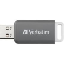 VERBATIM DataBar USB 2.0 Memory Stick - 128 GB, Grey